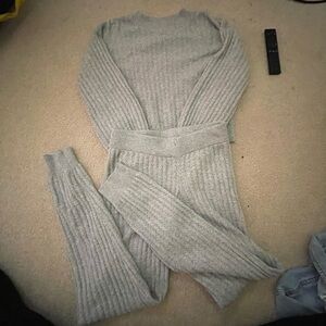 Knit Sweat set/ Sweater & jogger set